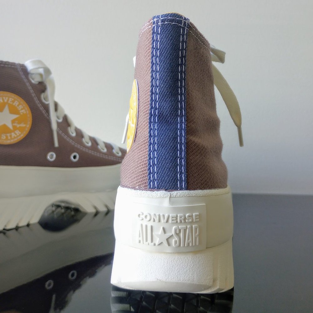 Converse Women's CTAS Lugged 2.0 HI Platform Canvas Sneaker in Lovely Squirrel - Picture 9 of 13